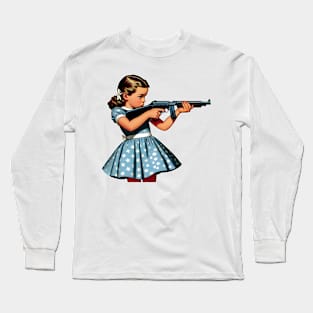 The Little Girl and a Gun Long Sleeve T-Shirt